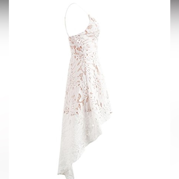 SHEIN White Lace High Low Dress - Picture 8 of 8